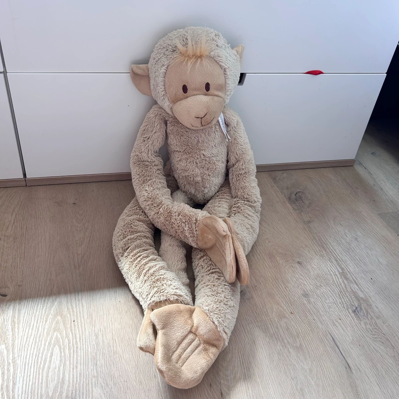 Happy Horse Hangende Aap XL – Grote knuffel met klittenband – nr. 04812